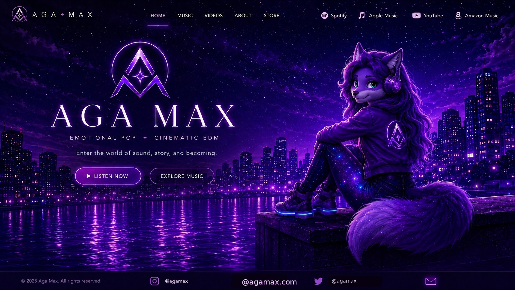 Aga Max official homepage preview